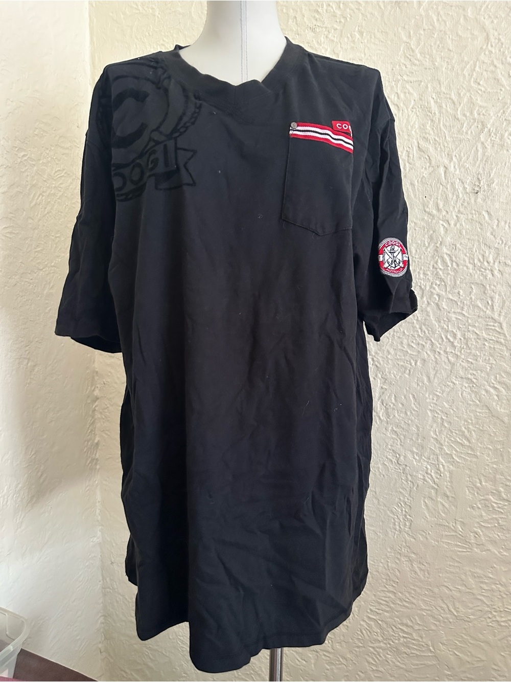 COOGI Black Red Trim T-Shirt XXL